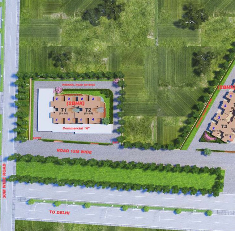 Master Plan, adore-samriddhi 3 Bedroom 645 Sq.Yd. Apartment In Sector 89 Faridabad 10101089