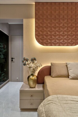 Living Room in 3 BHK Penthouse at Ratan Prestige, Kharadi – for Rent