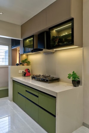 Kitchen in 3 BHK Penthouse at Ratan Prestige, Kharadi – for Rent