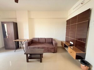 Living Room in 1 BHK Apartment at Kharadi – for Rent