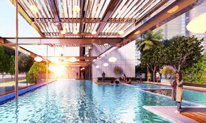 Swimming Pool in 3.5 BHK Apartment at Godrej Vistas, Vikhroli East – for Sale