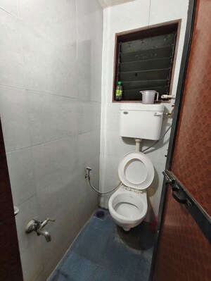 Bathroom in 2 BHK Apartment at Swastik Residency 1, Ghodbunder Road – for Rent