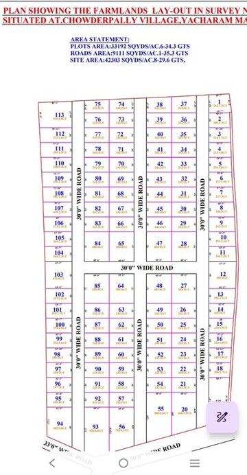 Plot Area in  Plot at Ibrahimpatnam – for Sale
