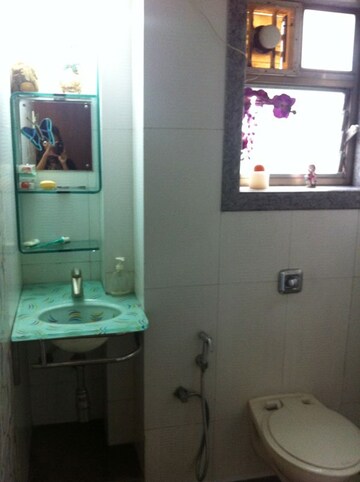 Bathroom in 2 BHK Apartment at Namaskar Apartment, Santacruz East – for Rent