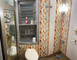 Bathroom in 2 BHK Apartment at Namaskar Apartment, Santacruz East – for Rent