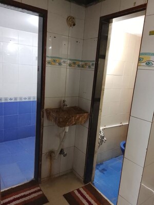 Bathroom in 1 BHK Apartment at Guru Vihar CHS, Vasai East – for Sale