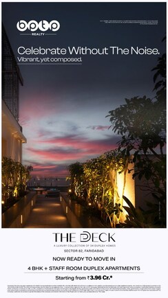 4 BHK + Study Room,Extra Room Apartment For Sale in BPTP The Deck