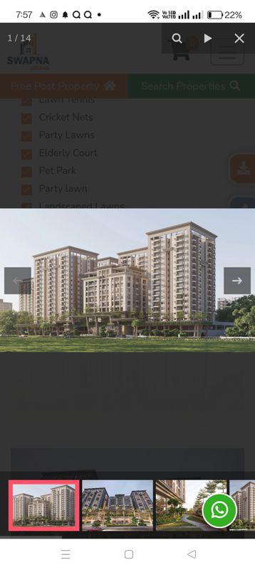 3 BHK + Pooja Room Apartment For Sale in Om Sree Prithvi