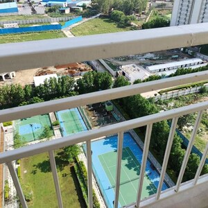 Balcony in 5 BHK Penthouse at Adani Oyster Arcade, Sector 102 – for Rent