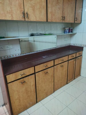 Kitchen in 1 BHK Apartment at Om Saidham Apartment, Vashi Sector 17 – for Rent