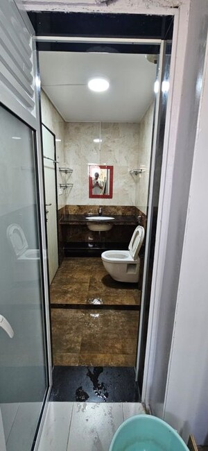 Bathroom in 2 BHK Apartment at Hiranandani Gardens Lake Castle, Powai – for Rent