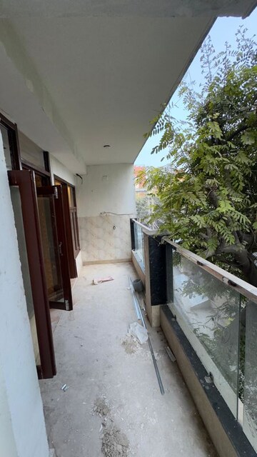 Balcony in 3 BHK Builder Floor at Palm Residency Chhatarpur, Chattarpur – for Rent