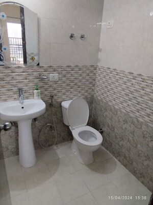 Bathroom in 3 BHK Apartment at Saviour Green Arch, Tech Zone 4 Greater Noida – for Rent