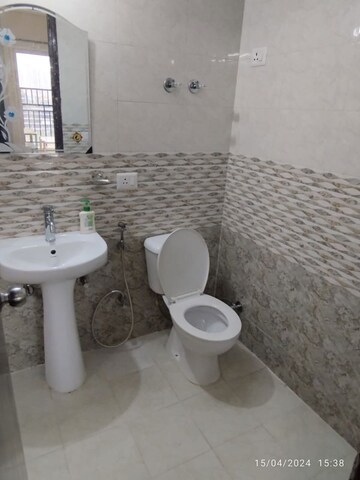Bathroom in 3 BHK Apartment at Saviour Green Arch, Tech Zone 4 Greater Noida – for Rent