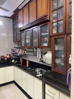 Kitchen in 3 BHK Apartment at Gamdevi – for Rent