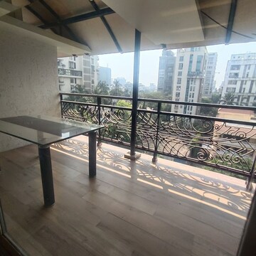 Balcony in 4 BHK Apartment at Rustomjee 9 JVPD, Juhu – for Rent