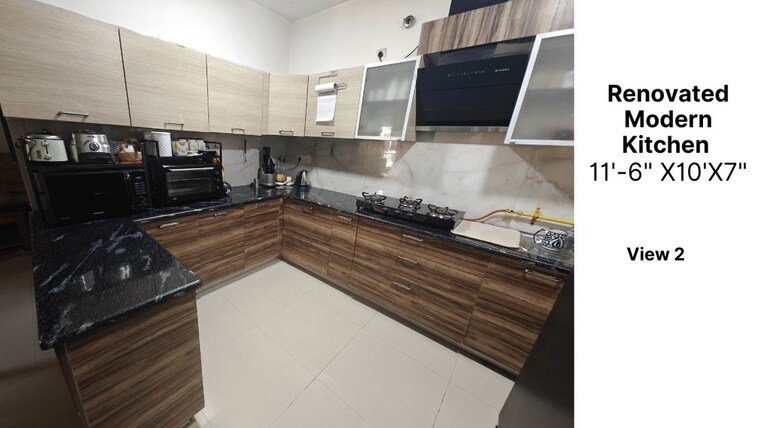 Kitchen, aba-orange-county 3 Bedroom 1566 Sq.Ft. Apartment In Ahinsa Khand 1 Ghaziabad 10101711