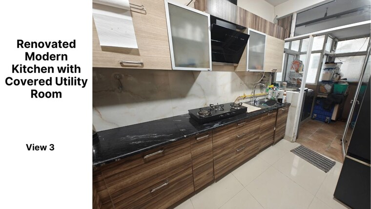 Kitchen, aba-orange-county 3 Bedroom 1566 Sq.Ft. Apartment In Ahinsa Khand 1 Ghaziabad 10101711