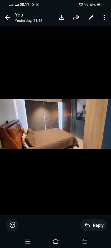 Bedroom in 2 BHK Apartment at Hiranandani Skylark Enclave, Ghodbunder Road – for Rent