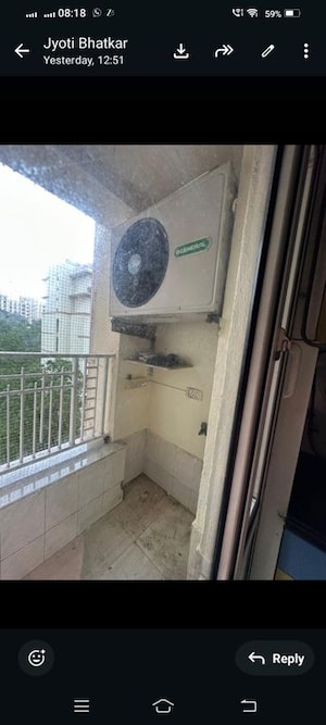 Bathroom in 2.5 BHK Apartment at Hiranandani Estate, Ghodbunder Road – for Rent