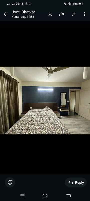 Bedroom in 2.5 BHK Apartment at Hiranandani Estate, Ghodbunder Road – for Rent