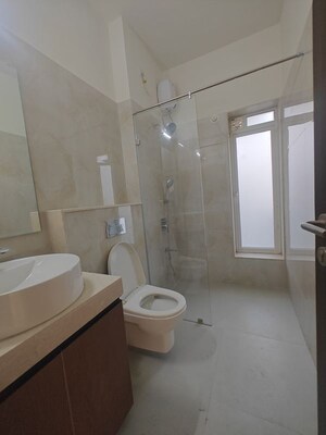 Bathroom in 3 BHK Apartment at Seawoods – for Rent