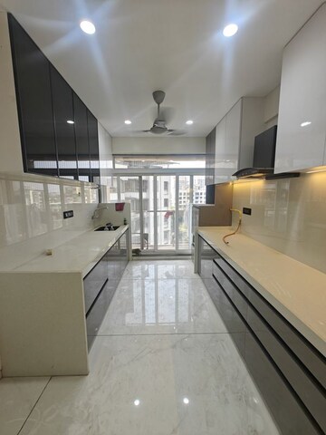 Kitchen in 3 BHK Apartment at Seawoods – for Rent