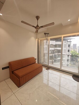 Living Room in 3 BHK Apartment at Seawoods – for Rent