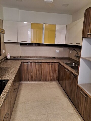 Kitchen in 3 BHK Builder Floor at East Of Kailash – for Rent