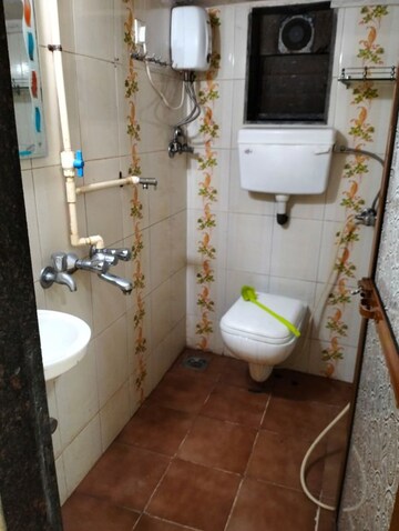 Bathroom in 1 BHK Apartment at Ankur Society, Andheri East – for Rent