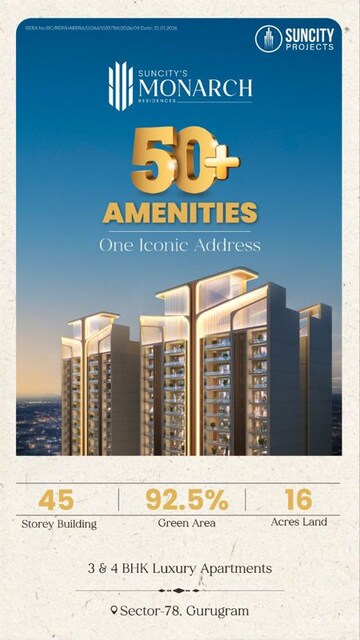 3 BHK Apartment – Exterior View View at Suncity Monarch Residences, Sector 78 - for Sale