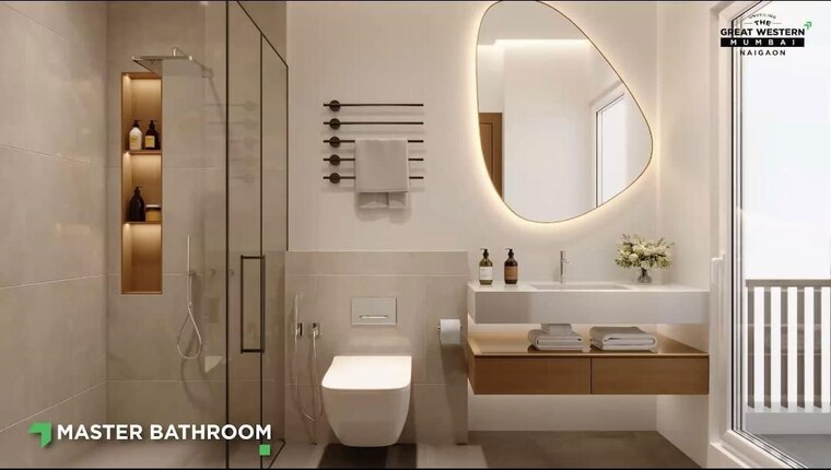Attached Bathroom, pereira-nagar-chs 1 Bedroom 323 Sq.Ft. Apartment In Naigaon East Palghar 10098441