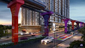  Shop – Exterior View View at Siddha Sky, Sion - for Rent