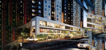  Shop – Exterior View View at Siddha Sky, Sion - for Rent