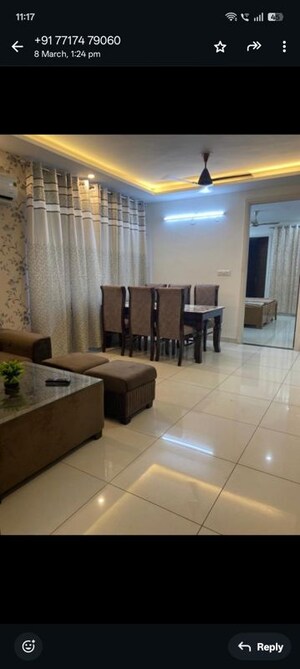 Living Room in 2 BHK Apartment at Highland Park Chandigarh, Bhabat – for Rent