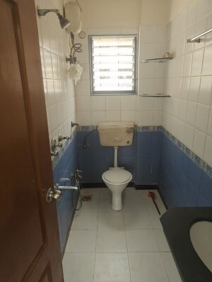 Bathroom in 2 BHK Apartment at Mudit Garden, Kopar Khairane – for Rent