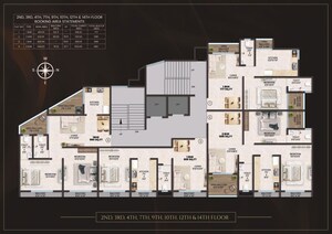 Floor Plan in 1 BHK Apartment at Swapan Swami, Dombivli East – for Sale