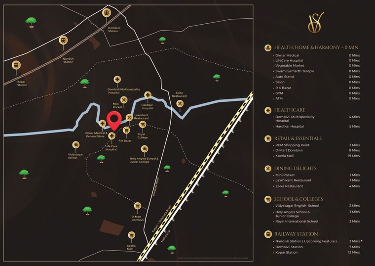 Map Location, swapan-swami 1 Bedroom 689 Sq.Ft. Apartment In Dombivli East Thane 10103345