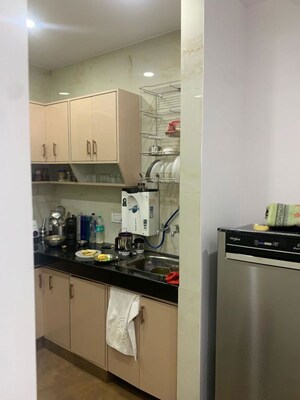 Kitchen in 2 BHK Builder Floor at Ramesh Nagar – for Rent