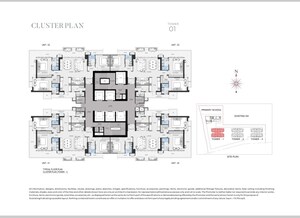 Floor Plan in 3.5 BHK Apartment at BPTP Downtown 66, Sector 66 – for Sale
