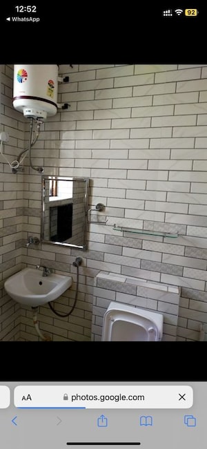 Bathroom in 1.5 BHK Builder Floor at Manimajra – for Rent