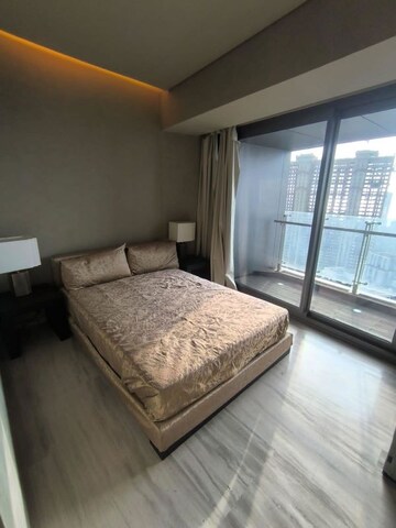 Bedroom in 3 BHK Apartment at Lodha World Crest, Worli – for Rent