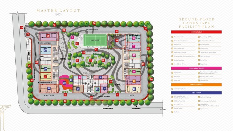 Master Plan, the-trilight 3 Bedroom 2888 Sq.Ft. Apartment In Kokapet Hyderabad 10103510