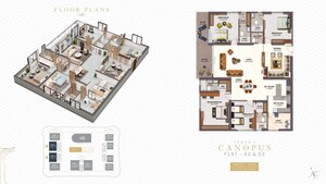 Floor Plan in 3 BHK Apartment at The Trilight, Kokapet – for Sale