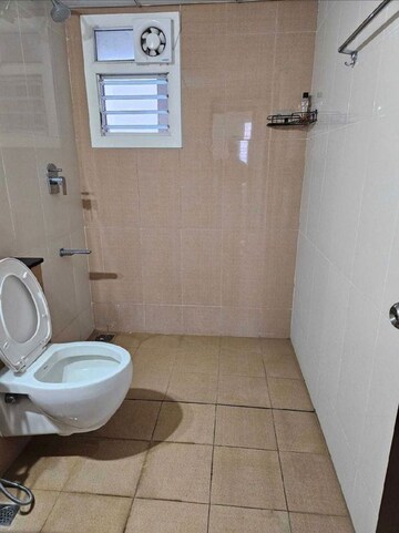 Bathroom in 3 BHK Apartment at Puravankara Palm Beach, Hennur – for Rent