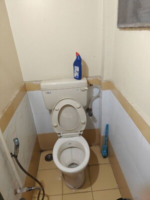 Bathroom in 1 BHK Apartment at Fam CHS, Kopar Khairane – for Rent