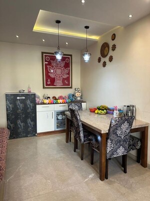 Living Room in 3 BHK Apartment at Lodha Splendora, Ghodbunder Road – for Rent