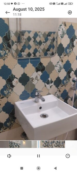 Bathroom in 2 BHK Apartment at Arete India Our Homes 3, Sohna Sector 6 – for Rent