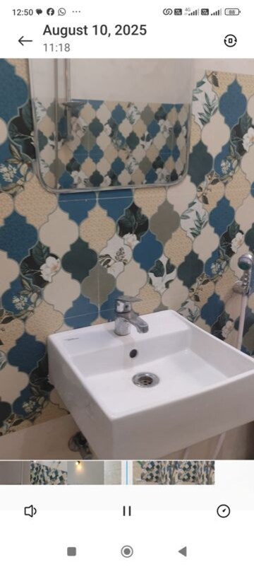 Bathroom in 2 BHK Apartment at Arete India Our Homes 3, Sohna Sector 6 – for Rent