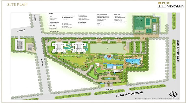 Master Plan, puri-the-aravallis 3 Bedroom 2250 Sq.Ft. Apartment In Sector 61 Gurgaon 10104027